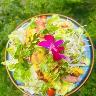 Salad ức ngỗng sốt chanh dây